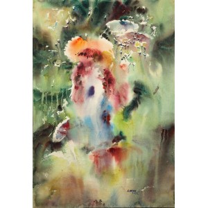 Abdul Hayee, 15 x 22 inch, Watercolor on Paper, Floral Painting, AC-AHY-029